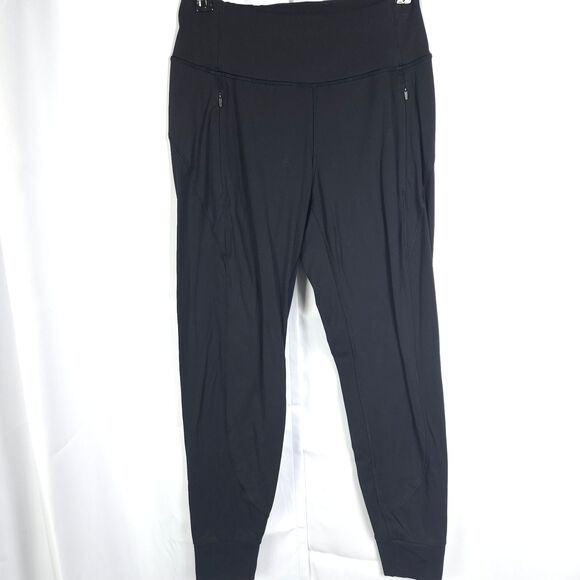 Athleta Womens XXS Black Distance Jogger Pant Jersey Zip Pocket Running - Picture 1 of 9